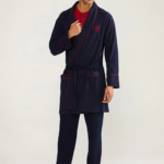 D'S Damat 03000 5'li Robdöşambr Erkek Damat Pijama Seti