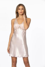 Pierre Cardin 605 Bayan Saten Dantelli Gecelik
