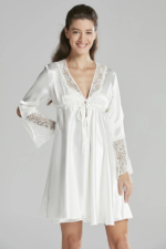 Pierre Cardin 6625 Kısa Gecelikli 6'lı İpek Set - Görsel 2