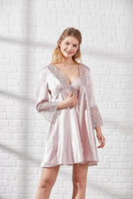 Pierre Cardin 6625 Kısa Gecelikli 6'lı İpek Set - Görsel 2