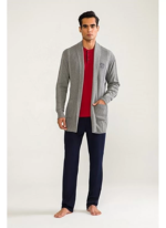 D'S Damat 03004 5'li Triko Robdöşambr Damat Pijama Seti - Görsel 2