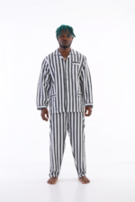 Kocabey 4007 Uzun Kol Çizgili Gaffur Erkek Pijama Takım - Görsel 2