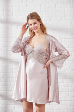Pierre Cardin 6625 Kısa Gecelikli 6'lı İpek Set - Görsel 3