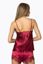 Pierre Cardin 2490 Bayan Sabahlıklı Saten Şort Takım - Görsel 3