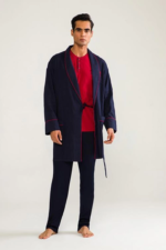 D'S Damat 03000 5'li Robdöşambr Erkek Damat Pijama Seti - Görsel 4