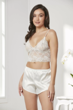Pierre Cardin 7005 Sabahlıklı Şort Gecelik Takım - Görsel 4