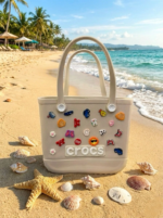 Crocs Stil Jibbitzli Kadın Plaj Çantası - Görsel 3