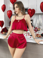 Nightlight 3797 Saten Şortlu Takım