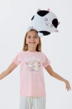 Arnetta 3571-2 Kız Çocuk Kısa Kol Pijama Takımı - Görsel 2