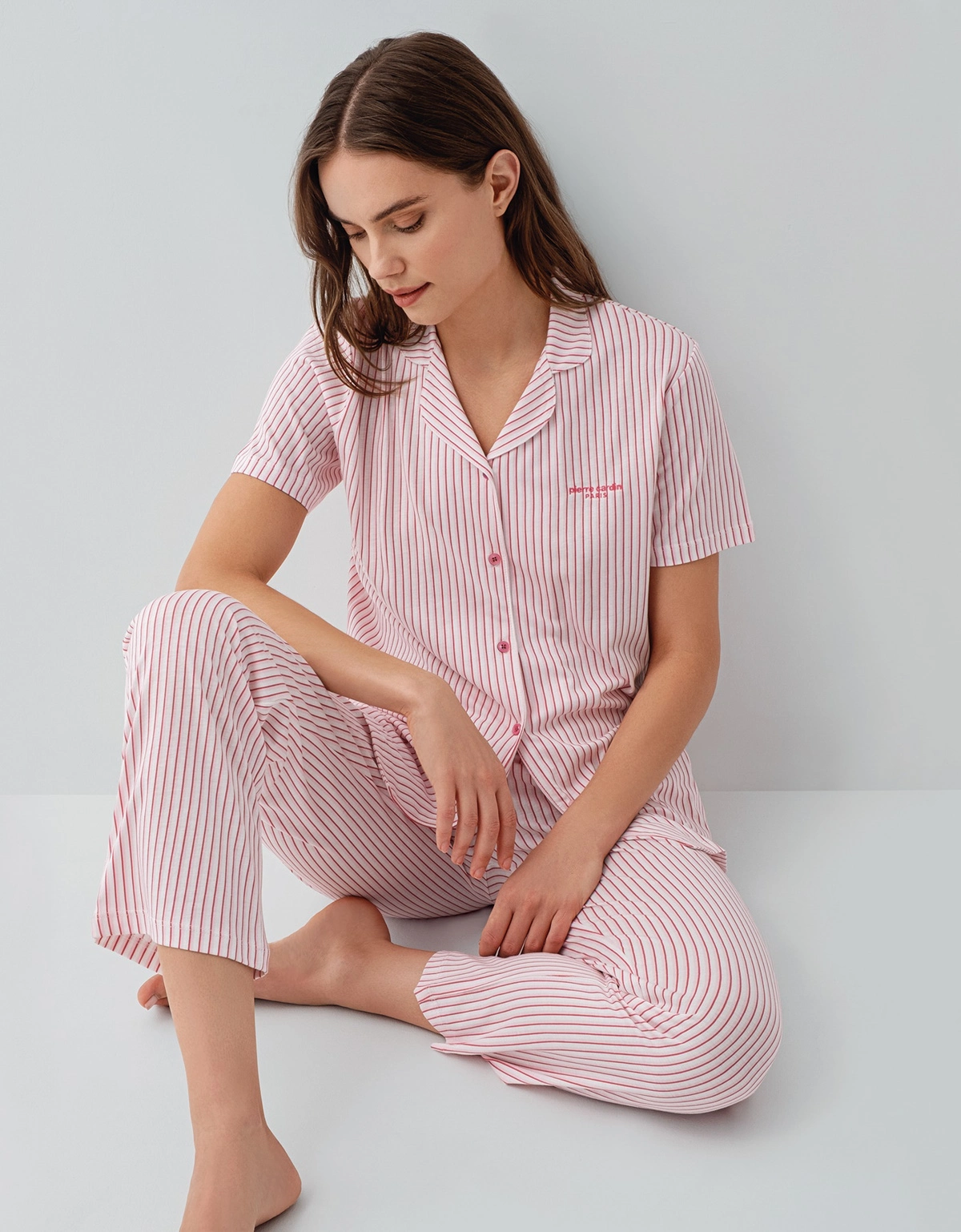 69a96b92dd7e6-84125475-sw1200sh1538 Pierre Cardin 9204-S Kadın Gömlek Pijama Takım - Görsel 1