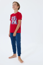 US Polo 2410-4 Erkek Çocuk Pijama Takım - Görsel 2