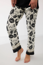 Anıl 11709 Kadın Kısa Kol Tencel Kumaş Desenli Pijama Takımı - Görsel 2
