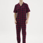 Kocabey KKT-26158 Erkek Apaj Yaka Düğmeli Pijama Takımı