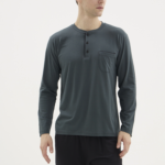 Kocabey BU-26360 Erkek Midi Yaka Battal Pijama Takımı