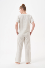 PJS 29098 Kadın Düğmeli Pijama Takım - Görsel 3