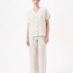 PJS 29098 Kadın Düğmeli Pijama Takım