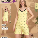 Lindros ML-01902 Kadın İp Askılı Şortlu Takım