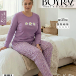 Boyraz BPS-01730 Kadın Battal Uzun Kollu Pijama Takımı