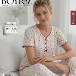 Boyraz PT-01871 Kadın Pointella Kısa Kol Pijama Takımı