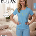Boyraz ML-01954 Kadın Milan Kısa Kol Şortlu Takım
