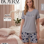 Boyraz ML-01927 Kadın Milan Kısa Kol Şortlu Takım