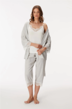 Anıl 11403 Bayan Sabahlık, Atlet ve Pantolon Takım - Görsel 2