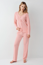 Arnetta 3460-S Kadın Uzun Kol Pijama Takım - Görsel 3