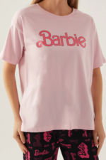 Barbie L1704-S Kadın Kısa Kol Pijama Takımı - Görsel 5