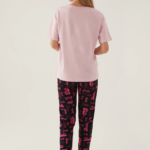 Barbie L1704-S Kadın Kısa Kol Pijama Takımı