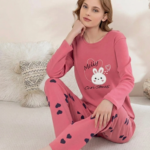 Boyraz 0353 Kadın Penye Uzun Kol Pijama Takımı
