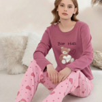 Boyraz 0354 Kadın Penye Uzun Kol Pijama Takımı