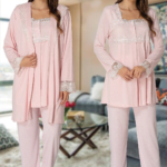 Effortt 2401  Sabahlıklı Lohusa Pijama Takımı