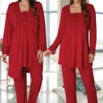 Effortt 2401  Sabahlıklı Lohusa Pijama Takımı