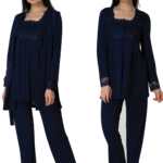 Effortt 2401  Sabahlıklı Lohusa Pijama Takımı