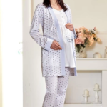 Flz 31-134  Bayan Sabahlıklı Lohusa Pijama Takımı