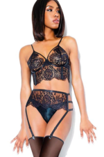 For Dreams 8251 Dantelli Fantezi Jartiyer Takım