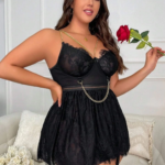 For Dreams 8487 Bayan Battal Fantazi Elbise Gecelik