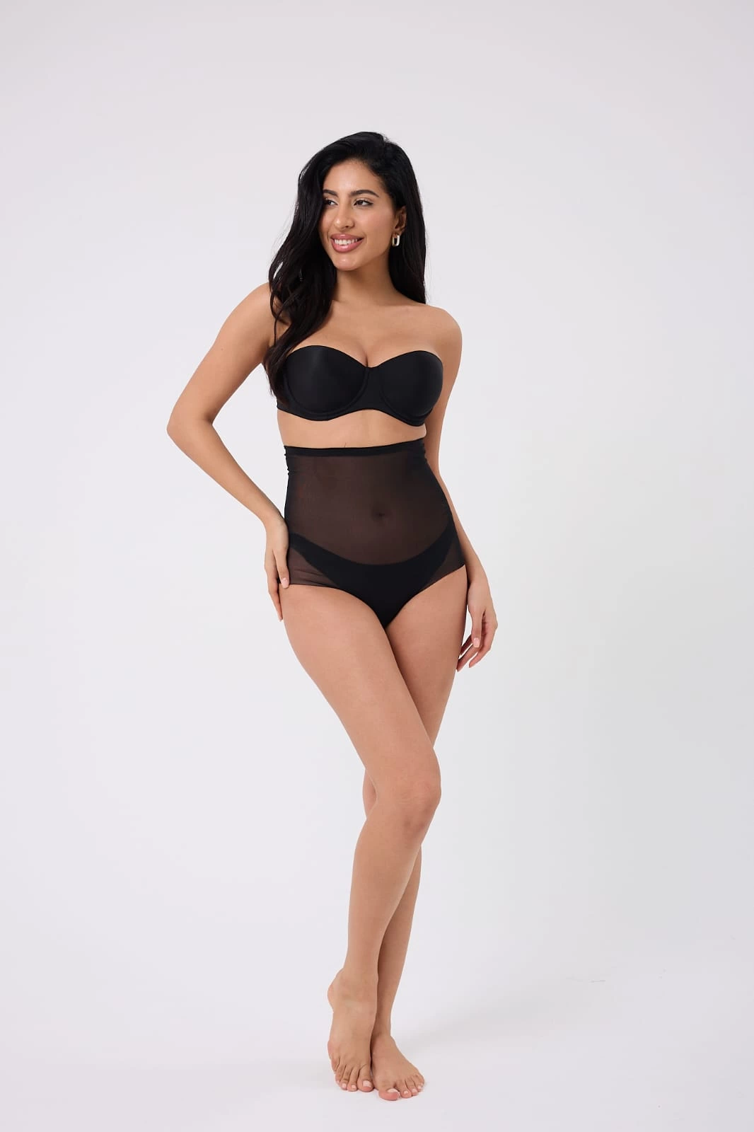 freshness-0006-lazer-kesim-tul-yuksek-bel-slip-korse-45572930-sw1066sh1600 Freshness 0006 Lazer Kesim Tül Yüksek Bel Slip Korse - Görsel 1