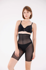 Freshness 0007 Lazer Kesim Tül Yüksek Bel Şort Korse - Görsel 2