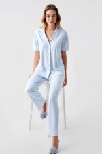 Freshness 324 Kadın 4'Lü Sabahlıklı Şorlu Pijama Takımı - Görsel 2