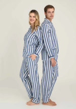 Freshness 4007 Kadın Uzun Kol Çizgili Gaffuriye Pijama Takımı - Görsel 2