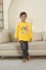 Kapitex 7101 Erkek Çocuk Uzun Kol Pijama Takımı - Görsel 2