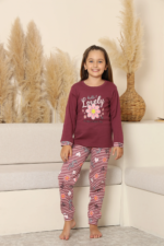 Kapitex 8219 Kız Çocuk Uzun Kol Pijama Takımı - Görsel 3