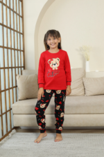 Kapitex 8222 Kız Çocuk Uzun Kol Pijama Takımı - Görsel 3