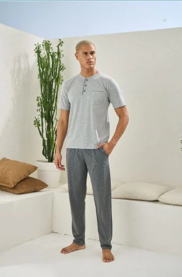kocabey-2090-erkek-midi-yaka-pijama-takim-6021196-sw358sh545 Kocabey 2090 Erkek Midi Yaka Pijama Takım - Görsel 1
