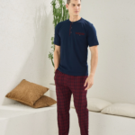 Kocabey 2118 Midi Yaka Pijama Takım