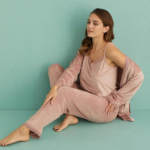 Mihra 13402 Kadın Kadife 3'Lü Pijama Takımı