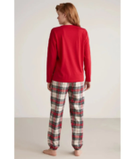 Nautıca W606 Kadın Uzun Kollu Ekoseli Pijama Takımı - Görsel 4