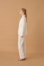 Pierre Cardin 25235 Kadın 3'Lü Braletli Biyeli Pijama Takım - Görsel 5