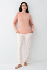 Pierre Cardin 9061-S Kadın Uzun Kol Pijama Takım - Görsel 2